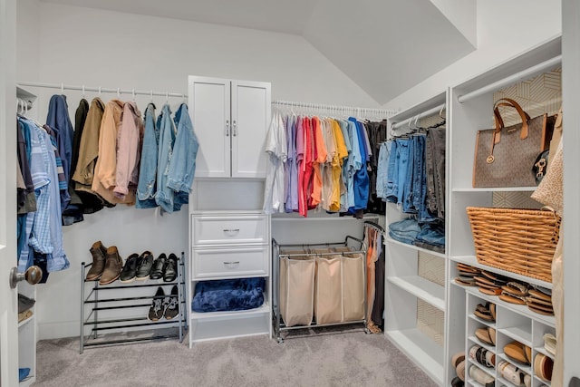 2732 Cherrydale Dr, Lebanon, TN 37087 - spacious closet with carpet floors and lofted ceiling