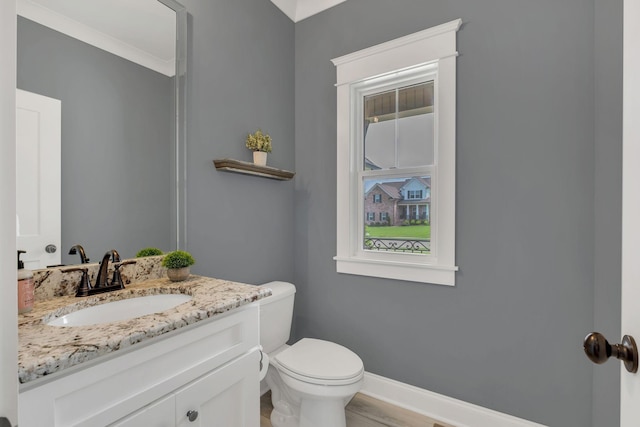 2732 Cherrydale Dr, Lebanon, TN 37087 - bathroom with vanity, toilet, and baseboards