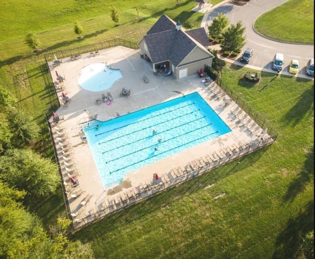2138 Cason Ln, Murfreesboro, TN 37128 - view from above of property with a pool area