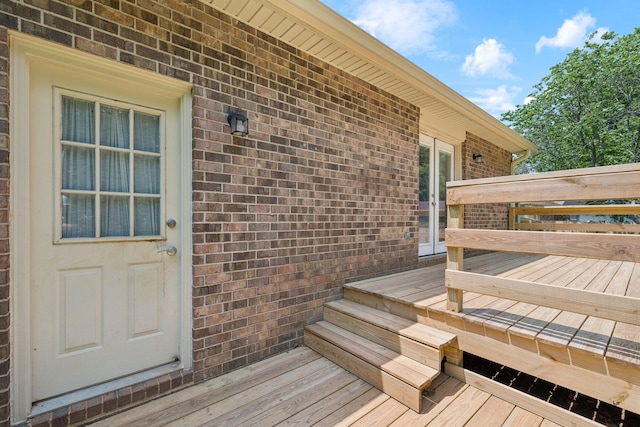 2118 Winthorne Ln, Murfreesboro, TN 37129 - entrance to property with brick siding and a deck