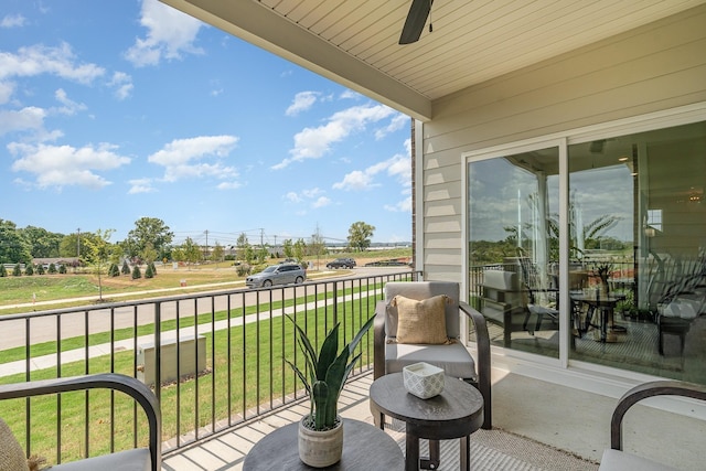 1073 Wrights Mill Rd Unit H-7, Spring Hill, TN 37174 - balcony featuring ceiling fan