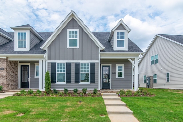 1075 Wrights Mill Rd Unit H-6, Spring Hill, TN 37174 - view of front of home featuring a front yard, board and batten siding, and roof with shingles