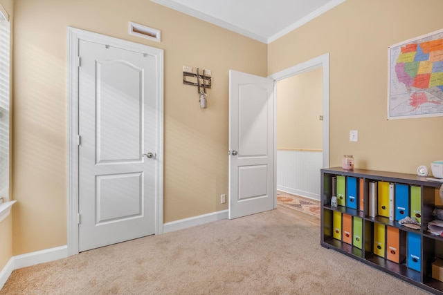 306 S Cameron Ct, Hermitage, TN 37076 - game room with crown molding, carpet, and baseboards