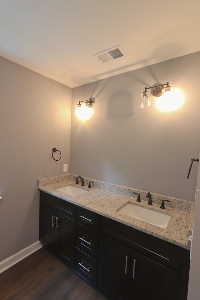 174 Dale St, Red Boiling Springs, TN 37150 - bathroom with wood finished floors and double vanity