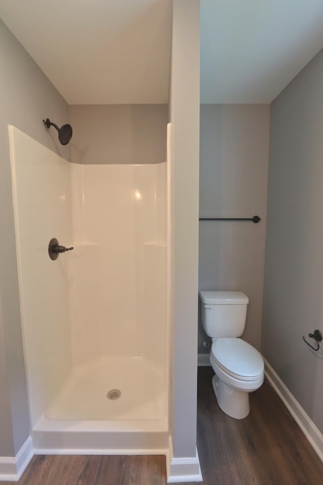 174 Dale St, Red Boiling Springs, TN 37150 - bathroom featuring wood finished floors and a shower