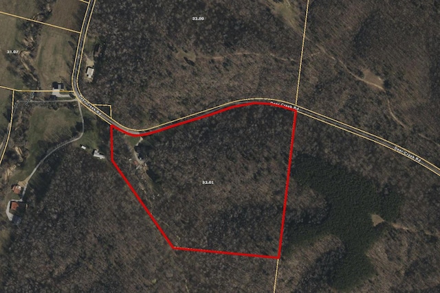 1791 Deer Creek Rd, Linden, TN 37096 - map of property location featuring property parcel outlined