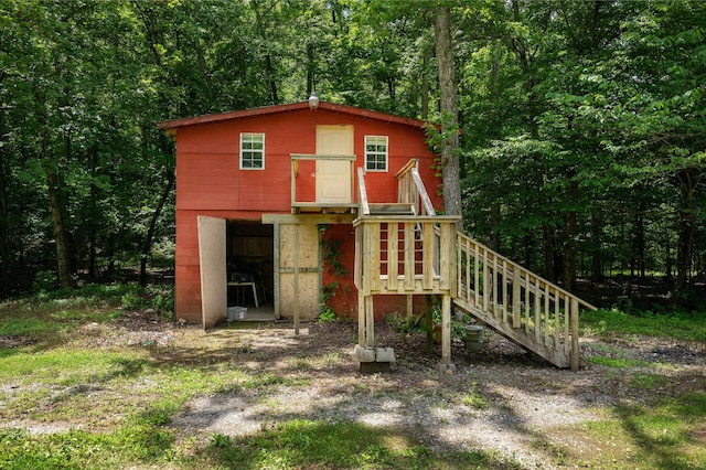 1791 Deer Creek Rd, Linden, TN 37096 - view of outbuilding featuring a view of trees