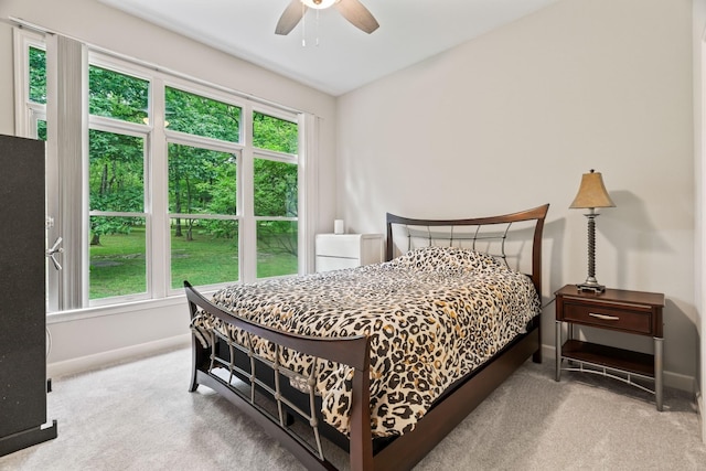 5544 S New Hope Rd, Hermitage, TN 37076 - bedroom featuring carpet floors, baseboards, and a ceiling fan