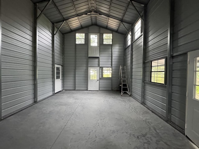 710 Baker Ter, Spencer, TN 38585 - garage featuring metal wall