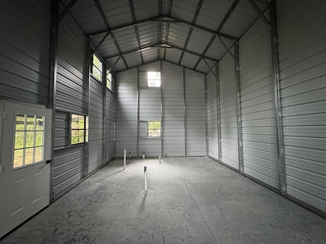 710 Baker Ter, Spencer, TN 38585 - garage featuring metal wall