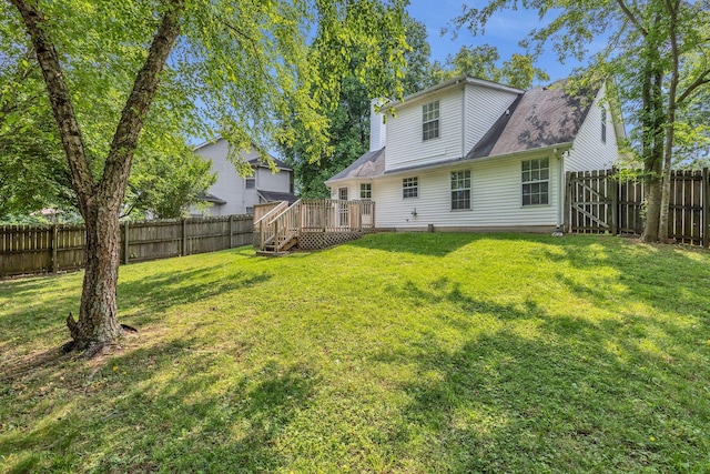 4008 Amber Way, Spring Hill, TN 37174 - rear view of property featuring a wooden deck