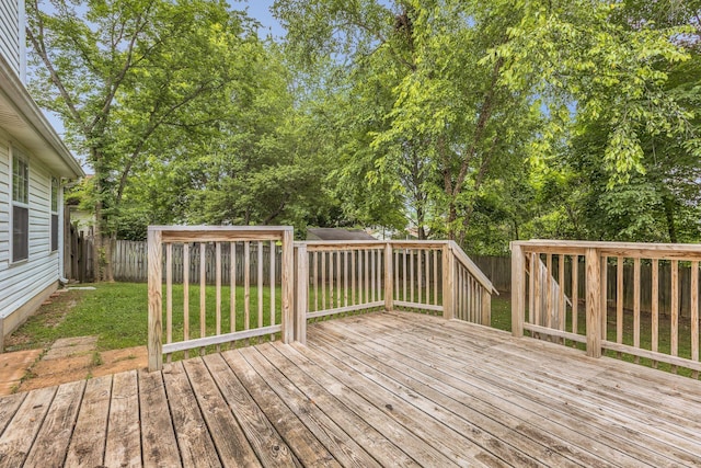 4008 Amber Way, Spring Hill, TN 37174 - deck with view of wooded area