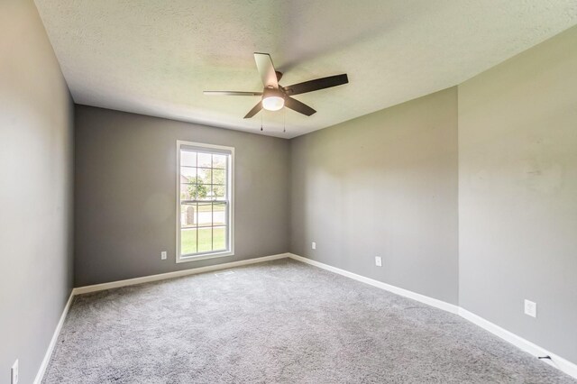 177 Hedgeway Ct, Gallatin, TN 37066 - carpeted empty room featuring a ceiling fan, baseboards, and a textured ceiling