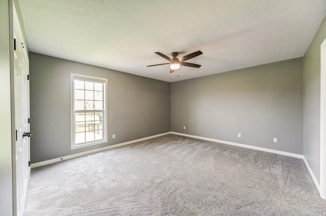 177 Hedgeway Ct, Gallatin, TN 37066 - empty room with carpet floors, baseboards, a ceiling fan, and a textured ceiling