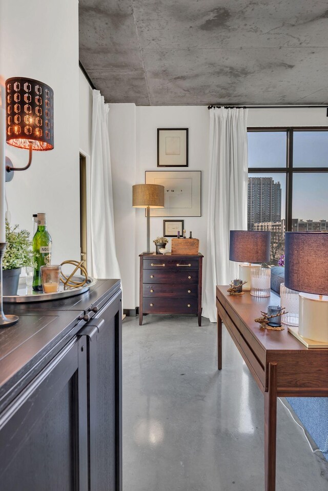 1510 Demonbreun St Unit 810, Nashville, TN 37203 - bedroom featuring finished concrete flooring