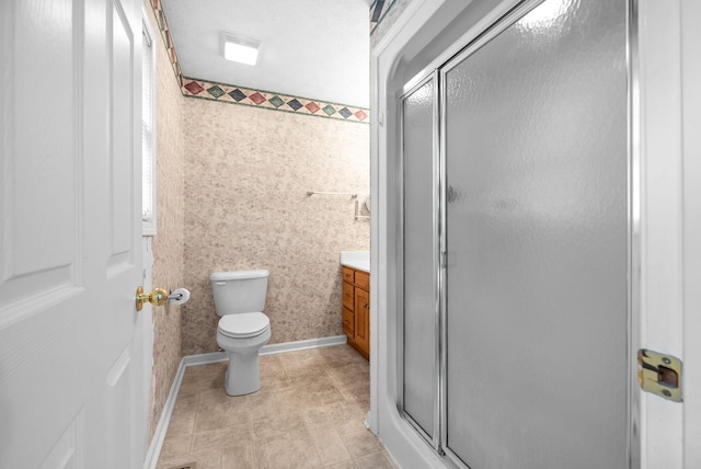 332 Meadowbrook Dr, Cadiz, KY 42211 - bathroom featuring vanity, a stall shower, and toilet