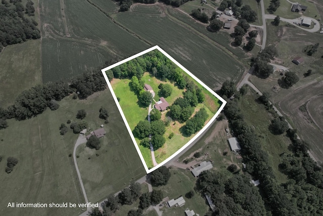 2250 Hamburg Rd, Michie, TN 38357 - aerial view of property's location with rural landscape