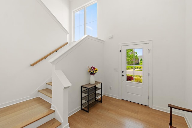 2019 Farm St, Mount Juliet, TN 37122 - entrance foyer featuring wood finished floors, stairs, and a high ceiling