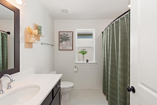 2019 Farm St, Mount Juliet, TN 37122 - bathroom featuring vanity, tile patterned floors, and curtained shower