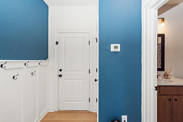 2019 Farm St, Mount Juliet, TN 37122 - hall with a sink and light wood-type flooring