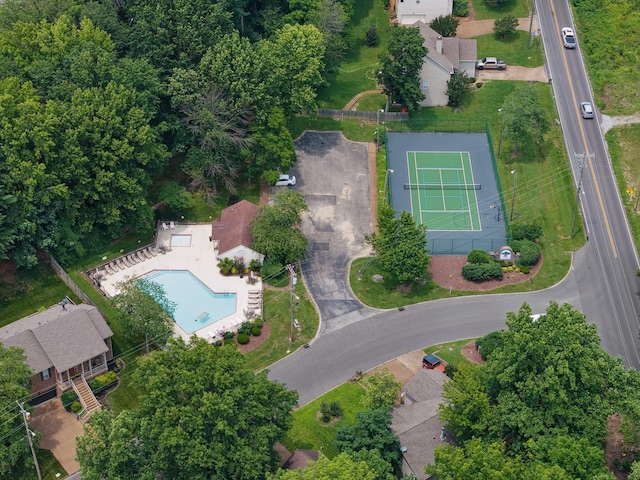 1068 Tulip Grove Rd, Hermitage, TN 37076 - drone / aerial view of a pool