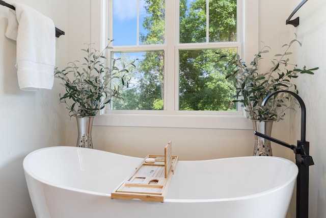 5660 Bold Springs Rd, Mc Ewen, TN 37101 - bathroom with plenty of natural light and a freestanding tub