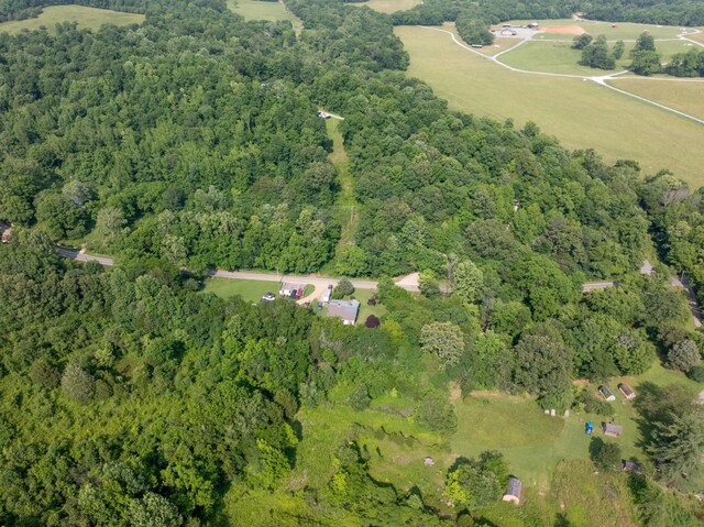 5660 Bold Springs Rd, Mc Ewen, TN 37101 - aerial view of property and surrounding area with a heavily wooded area
