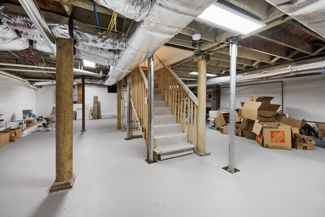 6115 Hillsboro Pike, Nashville, TN 37215 - unfinished basement with stairs