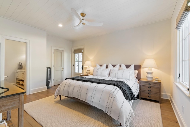 6115 Hillsboro Pike, Nashville, TN 37215 - bedroom with multiple windows, light wood finished floors, baseboards, and recessed lighting