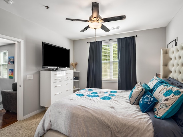 1118 Litton Ave Unit 218, Nashville, TN 37216 - bedroom with a ceiling fan, baseboards, and carpet flooring