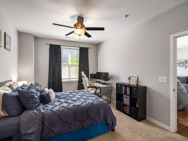 1118 Litton Ave Unit 218, Nashville, TN 37216 - bedroom featuring baseboards and a ceiling fan