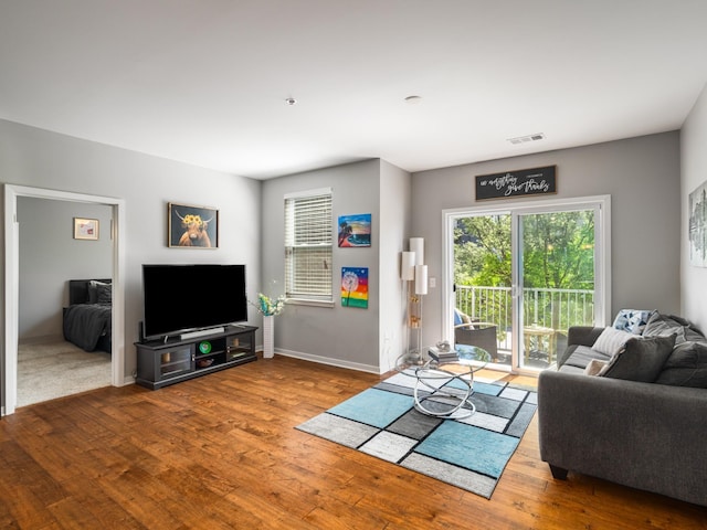 1118 Litton Ave Unit 218, Nashville, TN 37216 - living room with wood finished floors and baseboards
