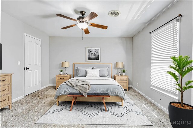 1410 Wall St, Murfreesboro, TN 37130 - bedroom with baseboards and ceiling fan
