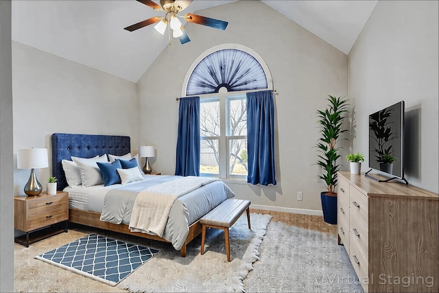 1410 Wall St, Murfreesboro, TN 37130 - bedroom featuring lofted ceiling and baseboards