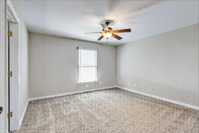1410 Wall St, Murfreesboro, TN 37130 - empty room featuring ceiling fan, carpet, and baseboards