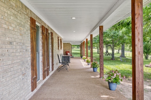 2797 Lewis Rd, Santa Fe, TN 38482 - porch featuring a yard