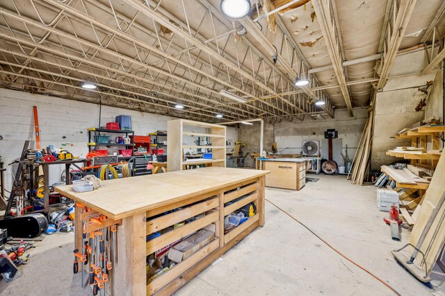 2797 Lewis Rd, Santa Fe, TN 38482 - below grade area featuring a workshop area
