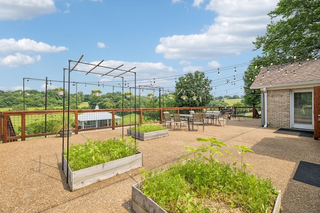 2797 Lewis Rd, Santa Fe, TN 38482 - view of patio / terrace featuring a garden