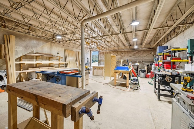 2797 Lewis Rd, Santa Fe, TN 38482 - basement with a workshop area