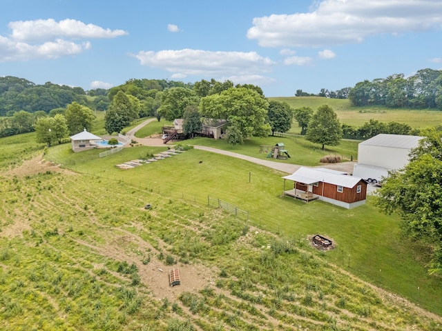 2797 Lewis Rd, Santa Fe, TN 38482 - aerial view of sparsely populated area featuring agricultural land