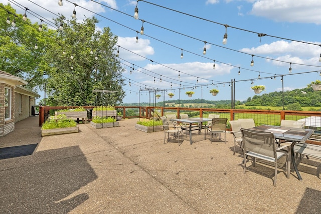 2797 Lewis Rd, Santa Fe, TN 38482 - view of patio / terrace with a garden and outdoor dining area