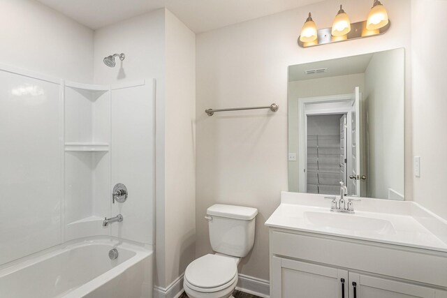 36 Audubon Ln, Murfreesboro, TN 37128 - bathroom featuring vanity,  shower combination, toilet, and baseboards