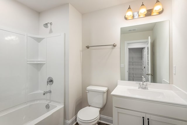 35 Audubon Ln, Murfreesboro, TN 37128 - full bathroom with vanity,  shower combination, toilet, and baseboards
