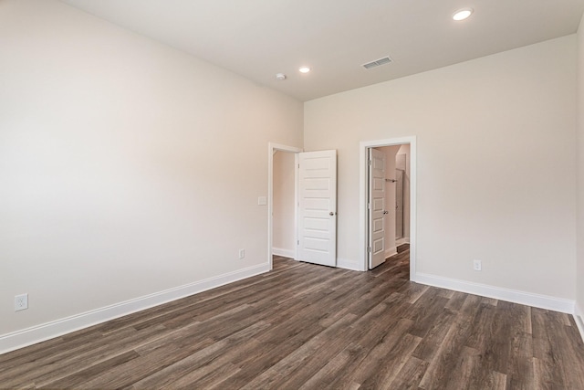 35 Audubon Ln, Murfreesboro, TN 37128 - spare room featuring dark wood finished floors, baseboards, and recessed lighting