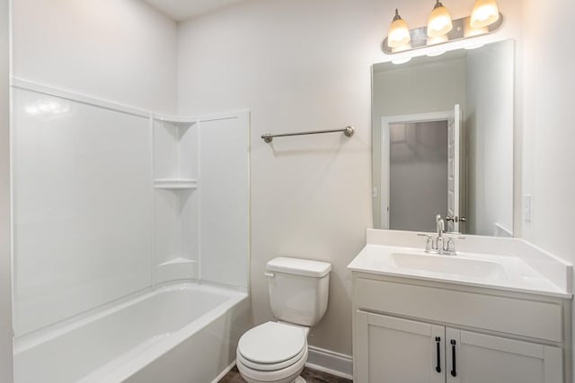 35 Audubon Ln, Murfreesboro, TN 37128 - bathroom featuring vanity, toilet, tub / shower combination, and baseboards