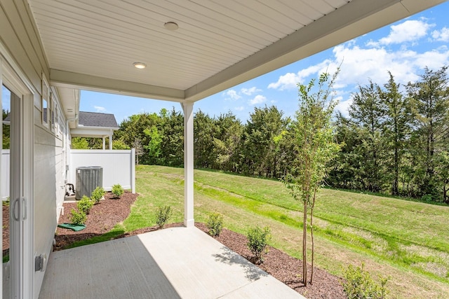 35 Audubon Ln, Murfreesboro, TN 37128 - view of patio / terrace with central AC