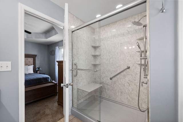 3129 Brook Hill Dr, Clarksville, TN 37042 - full bath featuring connected bathroom and a shower stall