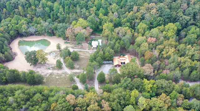 841 Mccord Hollow Rd, Hohenwald, TN 38462 - aerial view of property's location with a heavily wooded area