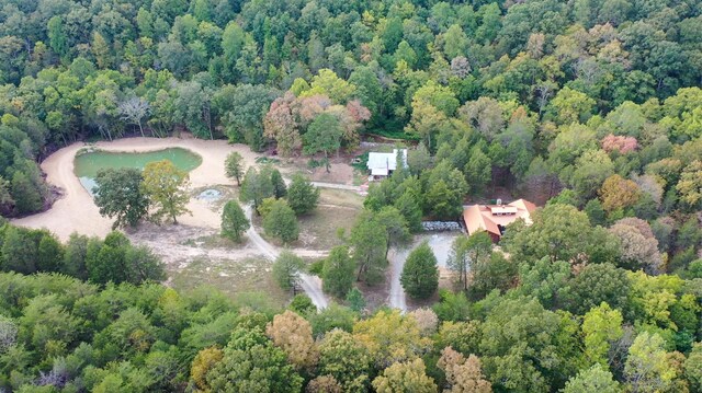 841 Mccord Hollow Rd, Hohenwald, TN 38462 - aerial view of property's location featuring a heavily wooded area