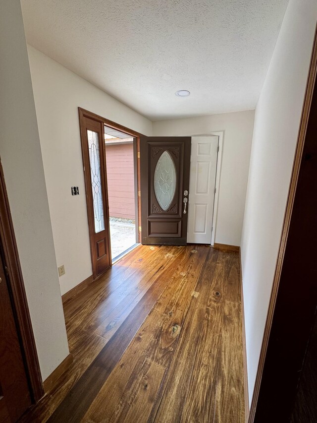 841 Mccord Hollow Rd, Hohenwald, TN 38462 - foyer featuring wood finished floors and a textured ceiling